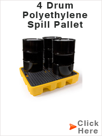 4 Drum Polyethylene Spill Pallet