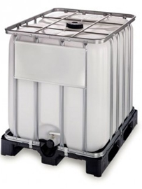 1000 litre IBC Hazardous material container with Polyethylene pallet