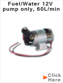 Fuel/Water 12V pump only, 60L/min